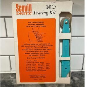 Vintage SCOVILL DRITZ - Tracing Kit No.645 - Original Box -Made in USA